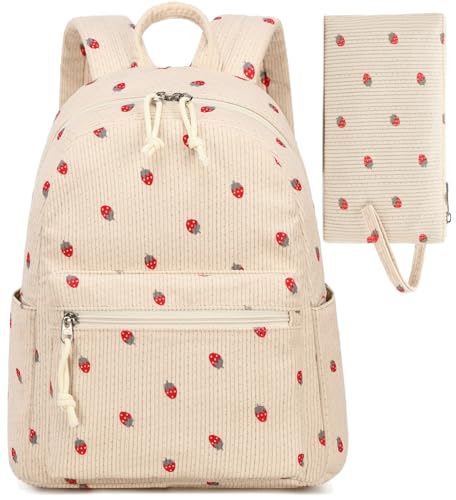 LEDAOU klein Rucksack für Damen Mini-Rucksack Geldbeutel für Mädchen Teenager Kinder Schule Reisen Schultertasche 2-teiliges Damen-Rucksäcke-Set von LEDAOU