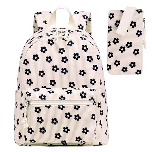 LEDAOU klein Rucksack für Damen Mini-Rucksack Geldbeutel für Mädchen Teenager Kinder Schule Reisen Schultertasche 2-teiliges Damen-Rucksäcke-Set von LEDAOU