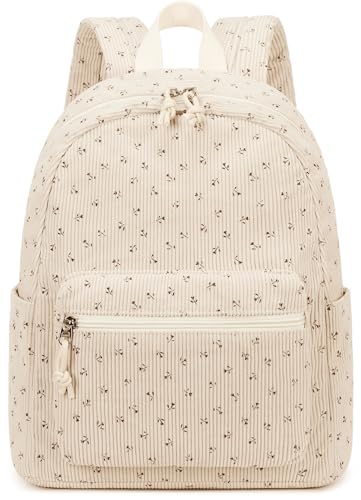 LEDAOU klein Rucksack für Damen Mini-Rucksack Geldbeutel für Mädchen Teenager Kinder Schule Reisen Schultertasche Kleiner Rucksäcke Damen (Kleine Blumen154) von LEDAOU