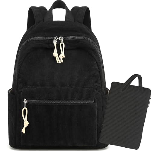 LEDAOU klein Rucksack für Damen Mini-Rucksack Geldbeutel für Mädchen Teenager Kinder Schule Reisen Schultertasche 2-teiliges Damen-Rucksäcke-Set von LEDAOU