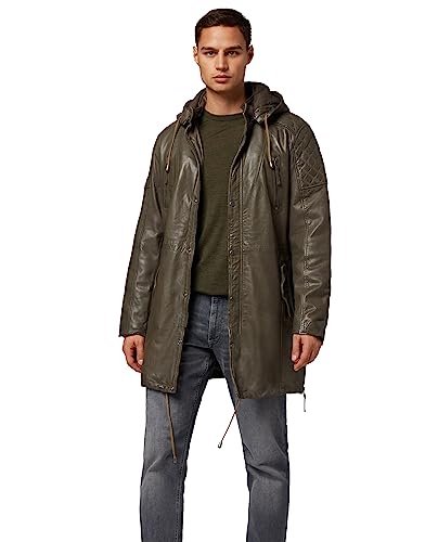 LEDERJACKE Herren Parka Jenkins - Premium Lamm Leder (Echtleder) von LEDERJACKE