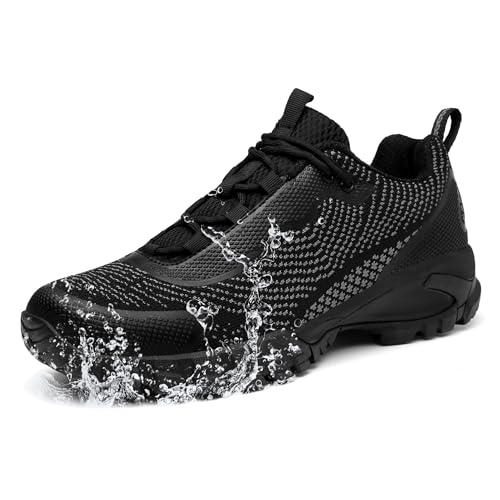 LEDINEY Wanderschuhe Damen Wasserdicht Leicht für Trail Trekking Camping Outdoor, Schwarz, 39.5 EU LEDINEY Wanderschuhe Damen Wasserdicht Leicht für Trail Trekking Camping Outdoor, Schwarz, 39.5 EU von LEDINEY