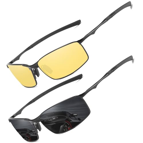 Polarisierte Pilotenbrille Sonnenbrille Herren Damen Freien Leichtgewicht Metallrahmen Angeln Golf Fahren Stilvoll Retro Flieger brille Cat 3 CE von LEDING&BEST
