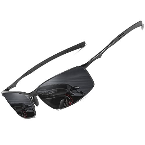 Polarisierte Pilotenbrille Sonnenbrille Herren Damen Freien Leichtgewicht Metallrahmen Angeln Golf Fahren Stilvoll Retro Flieger brille Cat 3 CE von LEDING&BEST