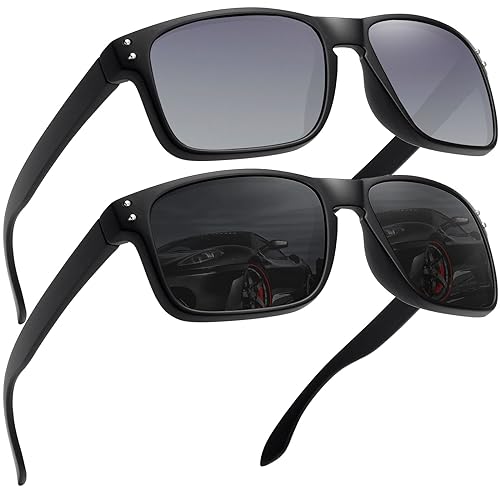 LEDING&BEST Sonnenbrille Herren Damen Polarisierte UV-Schutz/TR90 unzerbrechlicher Rahmen Outdoor-Sportarten Strand Sonnenbrillen von LEDING&BEST