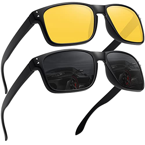 LEDING&BEST Sonnenbrille Herren Damen Polarisierte UV-Schutz/TR90 unzerbrechlicher Rahmen Outdoor-Sportarten Strand Sonnenbrillen von LEDING&BEST