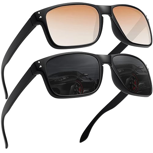 LEDING&BEST Sonnenbrille Herren Damen Polarisierte UV-Schutz/TR90 unzerbrechlicher Rahmen Outdoor-Sportarten Strand Sonnenbrillen von LEDING&BEST