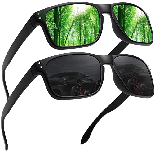 LEDING&BEST Sonnenbrille Herren Damen Polarisierte UV-Schutz/TR90 unzerbrechlicher Rahmen Outdoor-Sportarten Strand Sonnenbrillen von LEDING&BEST