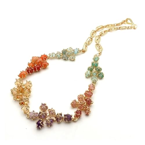 LEDVXFSVY 24x45mm aquamarine citrine amethyst Necklace Multi Color Statement Necklace Women Jewelry LEDVXFSVY 24x45mm aquamarine citrine amethyst Necklace Multi Color Statement Necklace Women Jewelry von LEDVXFSVY