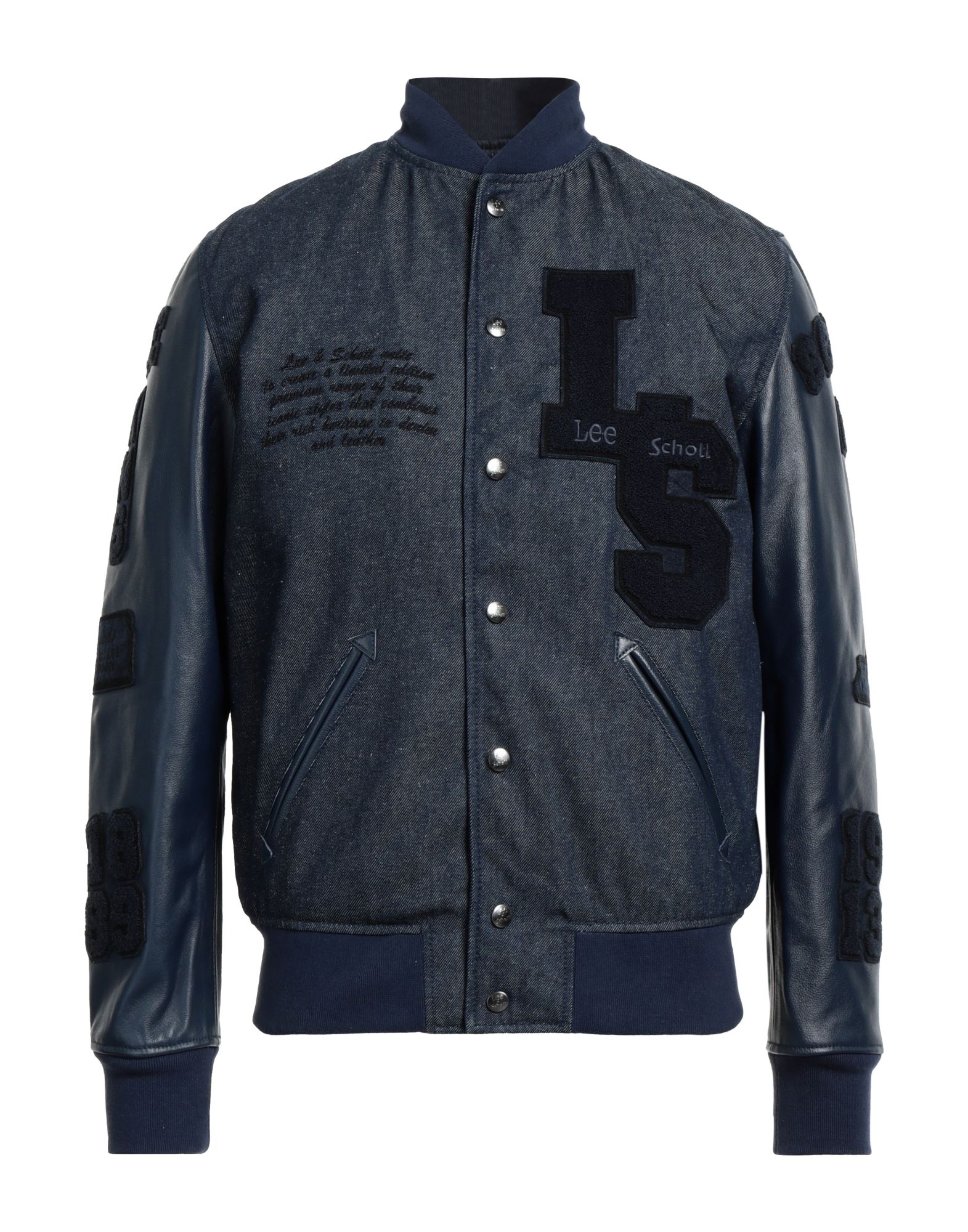 LEE x SCHOTT NYC Jeansjacke/-mantel Herren Blau von LEE x SCHOTT NYC