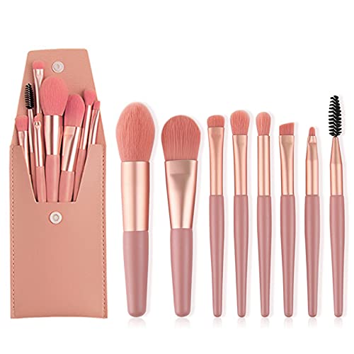 8 professionelle Kabuki-Make-up-Pinsel, Concealer, Foundation und flüssige, cremige und Puder-Lidschatten von LEEQBCR