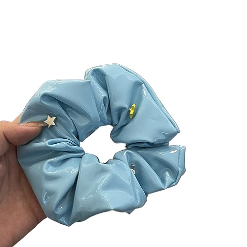 Cool Girls Y2K Star Hair Scrunchy Damen Haarknoten Haarteile Haargummis Weiblicher Kopfschmuck Teen Girl Haarstyling Tool Star Hair Accessoire Elastisches Haarband von LEEINTO