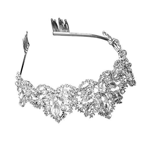 Frauen Braut Hochzeit Haar Stirnband Prinzessin Für Frauen Braut Hochzeit Prom Schmuck Party Decor Mit Kämme Für Mädchen von LEEINTO