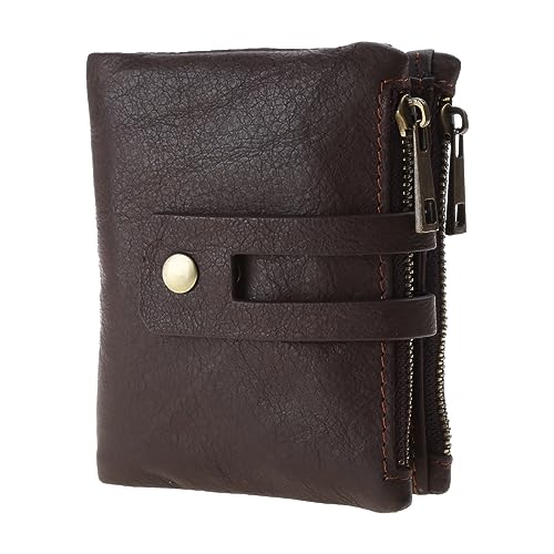 LEEINTO Herren Geldbörse Mit Blockierung Leder Vintage Stil Bifold Kartenhalter Business Geldbörse von LEEINTO