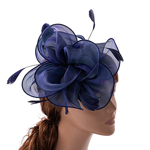 Tea Party Stirnband Damen Fascinator Stirnband Mesh Feder Stirnband Fascinator Cocktail Tea Party Fascinator Tea Party Stirnband von LEEINTO