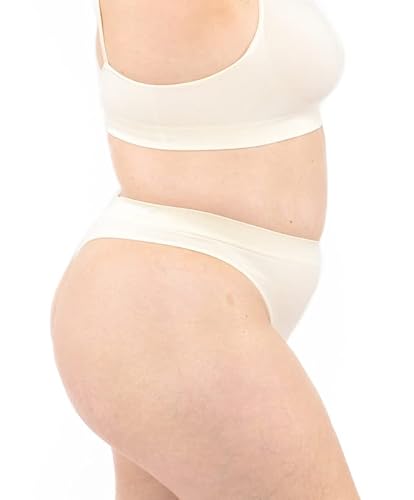LEELA LAB String Tanga Damen Große Größen aus weicher Mikrofaser, Bequem und Atmungsaktiv, mit Nahtloser Technologie - Made in Italy (Pink Powder, L/XL) von LEELA LAB