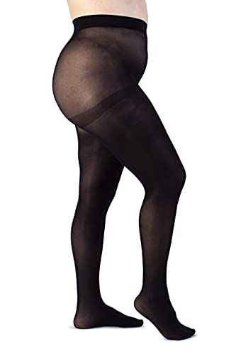 LEELA LAB Strumpfhose Damen Semi-matt mit Recycelten Garnen 50 Denier, Bequem und Langlebig - Made in Italy (Black, 8) von LEELA LAB