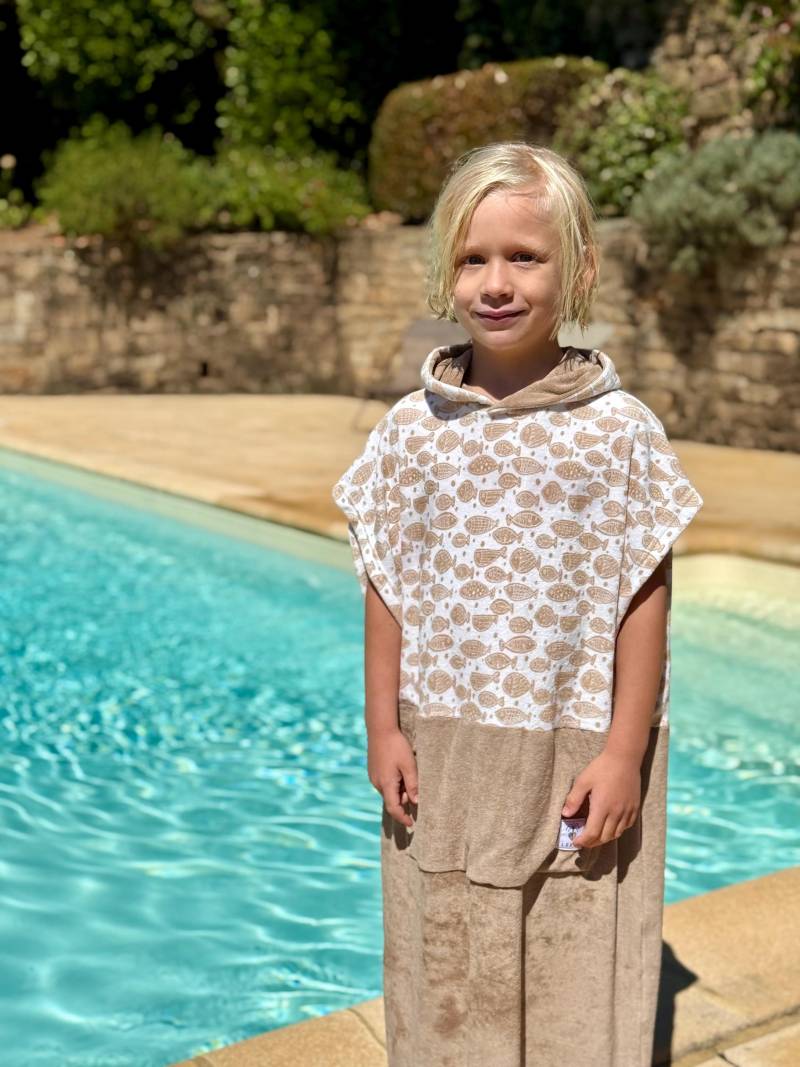 Kinderponcho Surfponcho Poncho Surf Frottee Handtuch Hoodie Surfcape Cape Bademantel Badeponcho Kinder von LEELIshop