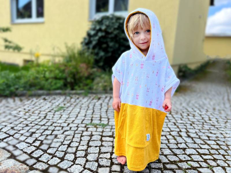 Kinderponcho Surfponcho Poncho Surf Frottee Handtuch Hoodie Surfcape Cape Bademantel Badeponcho von LEELIshop
