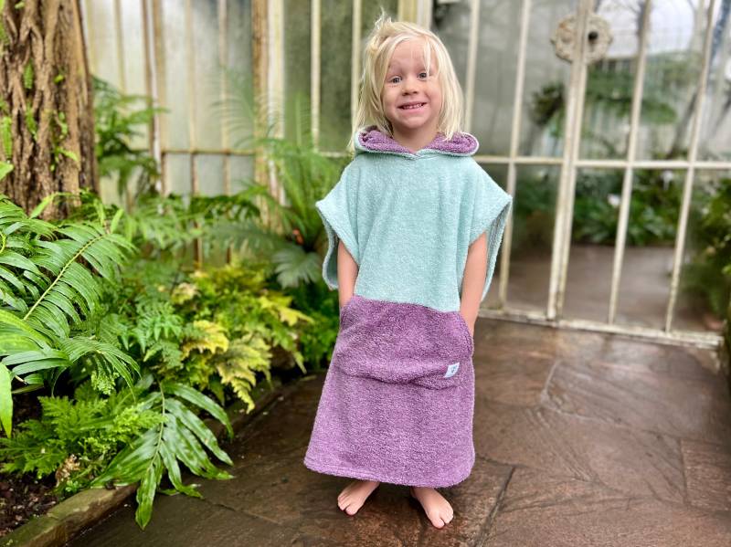 Kinderponcho Surfponcho Poncho Surf Frottee Handtuch Hoodie Surfcape Cape Bademantel Badeponcho von LEELIshop