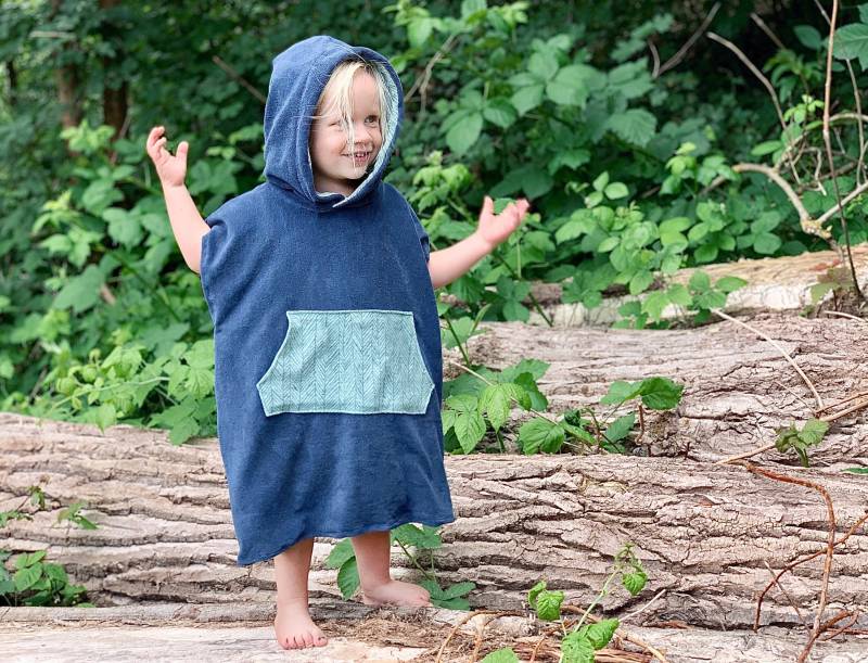 Kinderponcho Surfponcho Poncho Surf Frottee Handtuch Hoodie Surfcape Cape Bademantel Badeponcho von LEELIshop