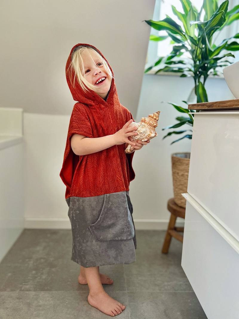 Kinderponcho Surfponcho Poncho Surf Frottee Handtuch Hoodie Surfcape Cape Bademantel Badeponcho von LEELIshop