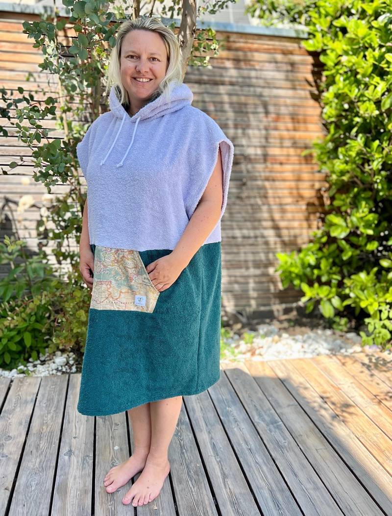 Poncho Badeponcho Surfponcho Bademantel Surferponcho Strandponcho Leeli von LEELIshop