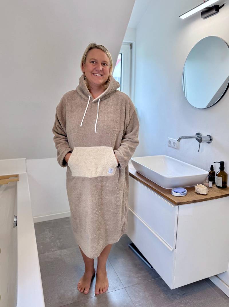 Surfponcho Poncho Surf Frottee Badeponcho Handtuch Hoodie Mit Langen Ärmel Langarmponcho Langarmbadeponcho von LEELIshop