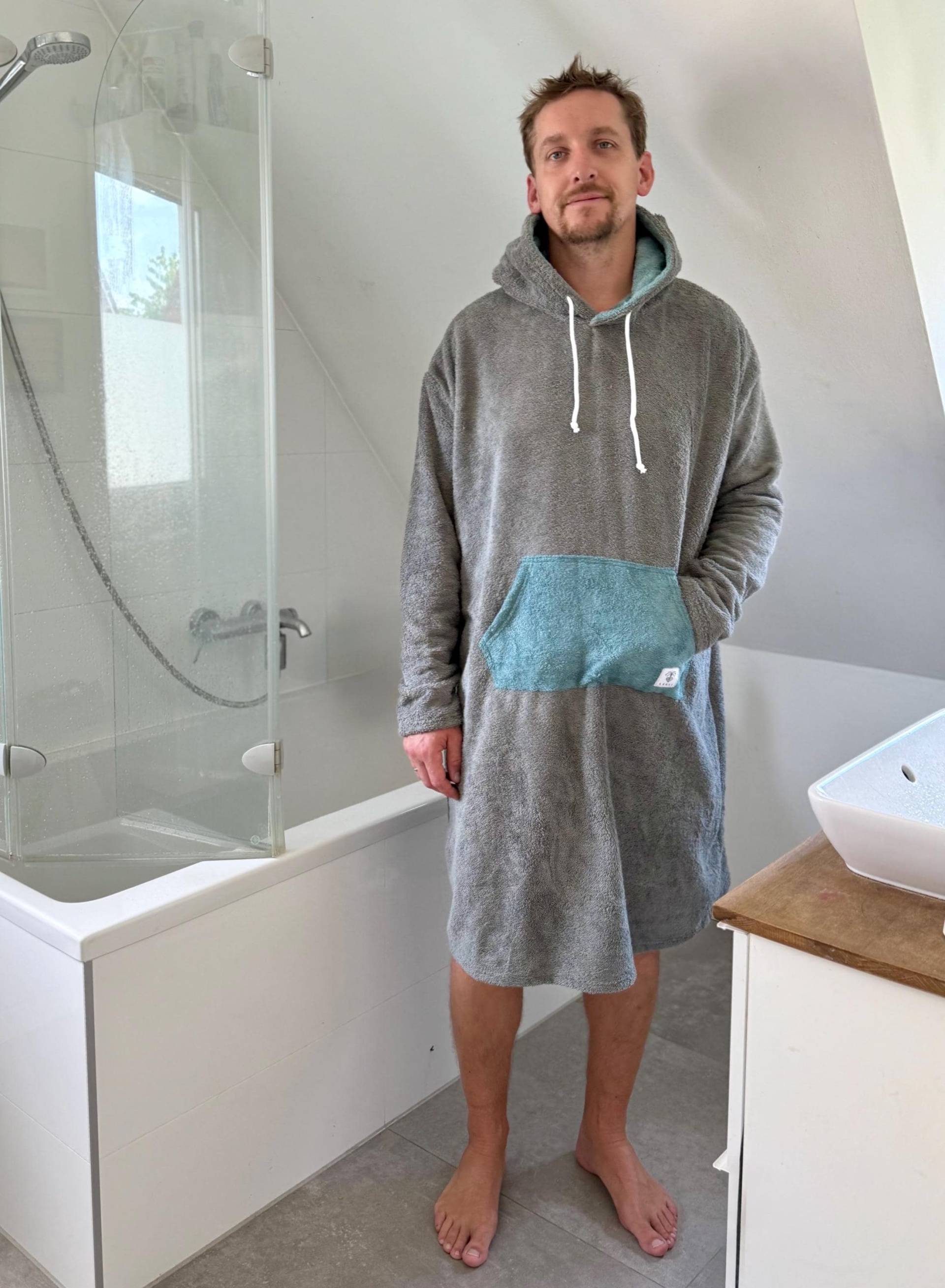 Surfponcho Poncho Surf Frottee Badeponcho Handtuch Hoodie Mit Langen Ärmel von LEELIshop