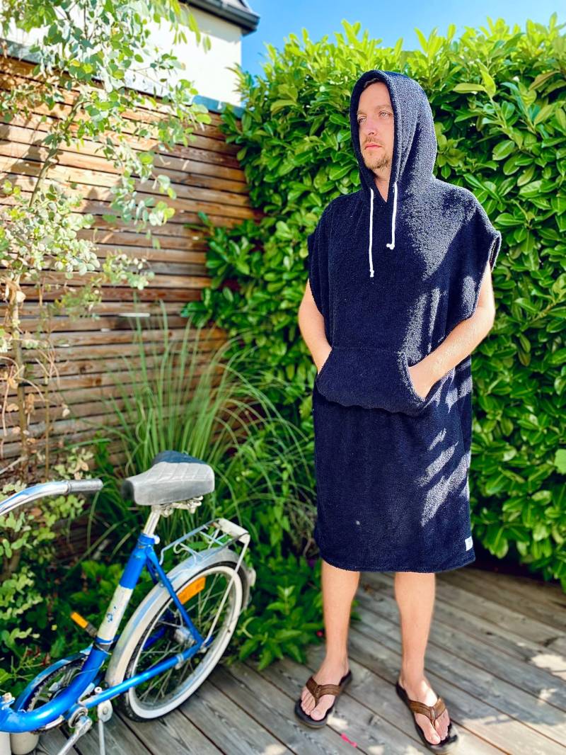 Surfponcho Poncho Surf Frottee Handtuch Hoodie Badeponcho Bademantel von LEELIshop