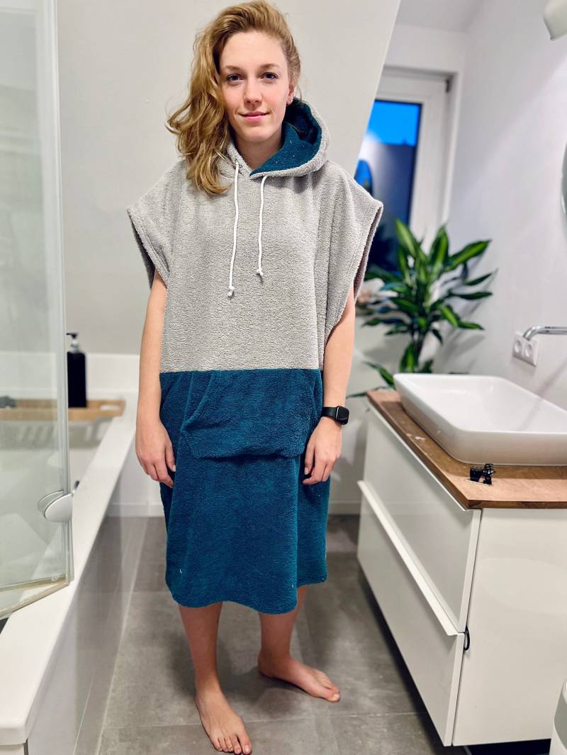 Surfponcho Poncho Surf Frottee Handtuch Hoodie Surfcape Cape Badeponcho Bademantel von LEELIshop