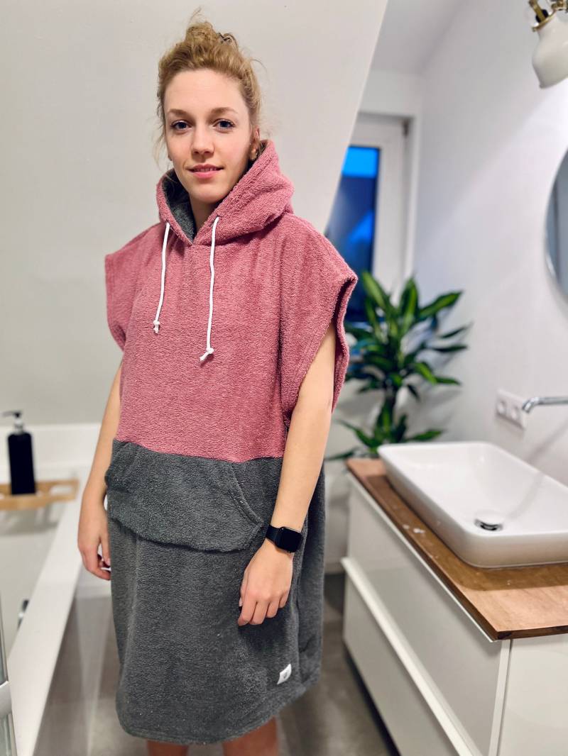 Surfponcho Poncho Surf Frottee Handtuch Hoodie Surfcape Cape Badeponcho Bademantel von LEELIshop