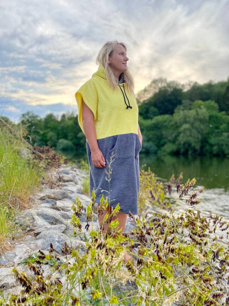 Surfponcho Poncho Surf Frottee Handtuch Hoodie Surfcape Cape Badeponcho von LEELIshop