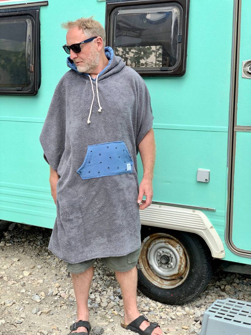 Surfponcho Poncho Surf Frottee Handtuch Hoodie Surfcape Cape Badeponcho von LEELIshop