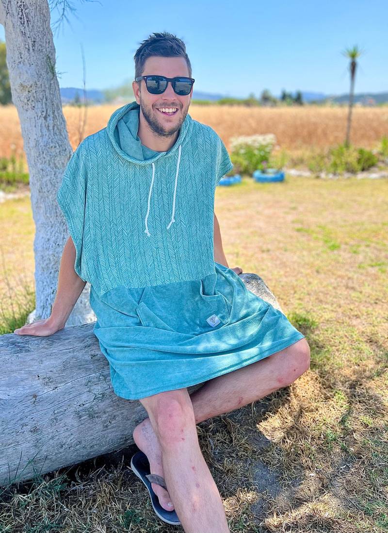 Surfponcho Poncho Surf Frottee Handtuch Hoodie Surfcape Cape Badeponcho von LEELIshop