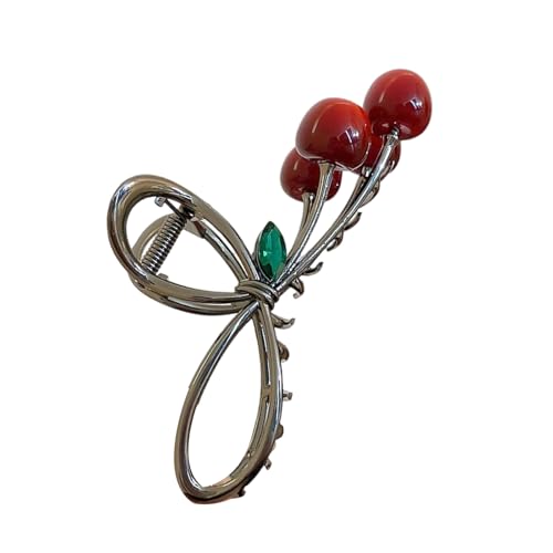 Große Haarklammer mit Kirschen-Motiv, modische 3D-Verzierung, Prinzessinnen-Haarspangen, Haarstyling-Werkzeug, Ornamente von LEELOU