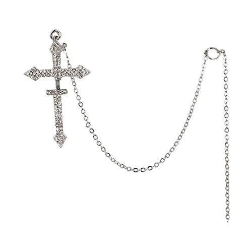 LEELOU Hip Hop Dangle Drop Ohrringe Punk Hip Hop Chain Studie Ohrring Religiöse Schmuck Für Frauen Mädchen von LEELOU