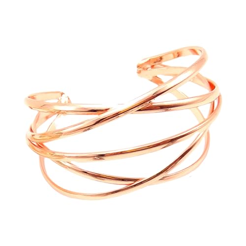 LEELOU Metallangriffe Geometrische Vintage Punk Armband Punk Schmuck Mode Handgelenk Schmuck Geeignet Für Tägliche Partykleidung von LEELOU