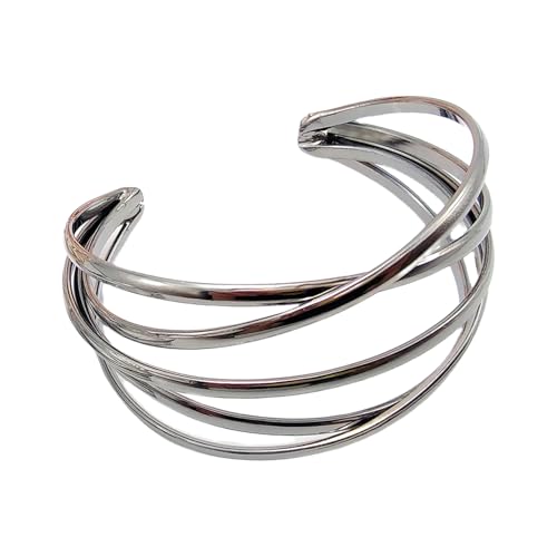 LEELOU Metallangriffe Geometrische Vintage Punk Armband Punk Schmuck Mode Handgelenk Schmuck Geeignet Für Tägliche Partykleidung LEELOU Metallangriffe Geometrische Vintage Punk Armband Punk Schmuck Mode Handgelenk Schmuck Geeignet Für Tägliche Partykleidung von LEELOU