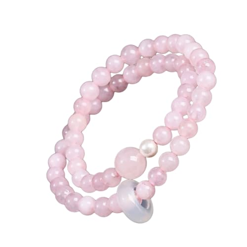 LEELOU Packung Mit 2 Handgefertigtem Kristallperlenarmband Elastizes Armband Buntes Perlenarmband Für Tägliche Und Partykleidung Geeignet von LEELOU