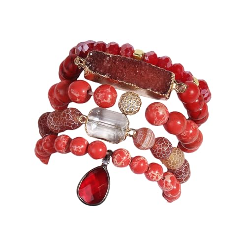 LEELOU Stilvolles Verstellbares Armband Handgefertigtes Schmuckschatten Armband Männer Mode Armband Stein Textur Geeignet Für Einzigartiges Outfit LEELOU Stilvolles Verstellbares Armband Handgefertigtes Schmuckschatten Armband Männer Mode Armband Stein Textur Geeignet Für Einzigartiges Outfit von LEELOU