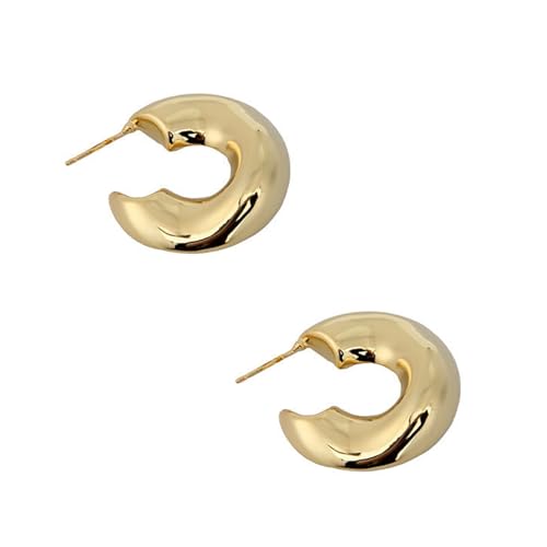 Leichte Geometrische Unregelmäßige C Form Ohrringe Bequeme Verschleiß Ohr Accessoire Mode Schmuck Für Den Täglichen Kleidung von LEELOU