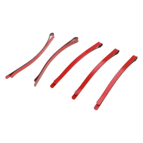 Metal Bangs Clip Rotes Haar Barrettes Punk Pin Ponytail Decor Nicht Schlupfhaarseiten Clips Cosplay Friseur Tool von LEELOU