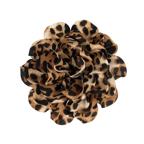 Mode Leopard Print Flower Entenbill Clip Brosche Für Trendsetter von LEELOU