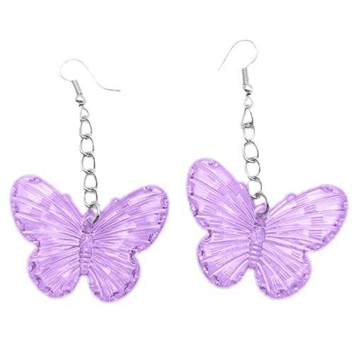 LEELOU Ohrringe Mit Schmetterling Charme Süßes Mädchen Herzohr Ohr Verhinderung Süße Kleine Fliegende Ohrbedeckung Trendy Frauen Ohrtropfen von LEELOU