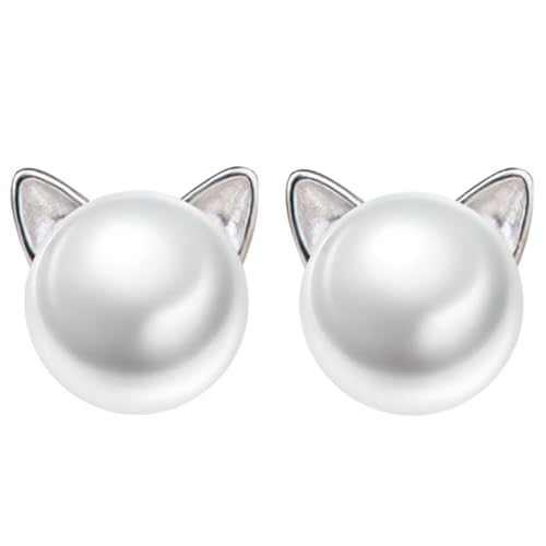 LEELOU Stilvolle Katzenohrohrschstene Lustiger Katze Geformtes Ohrring Schöne Katzenohrohrschsten Schmuck Niedliche Und Modische Ohrring Für Frauen von LEELOU