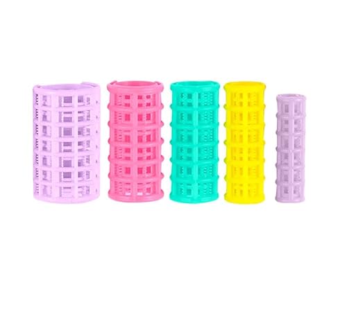30 Pcs Kunststoff Haar Roller Lockenwickler Friseur Griff Styling Tools Home DIY Schönheit für Frauen groß mittel klein DIY selbst Griff Lockenwickler von LEEMASING