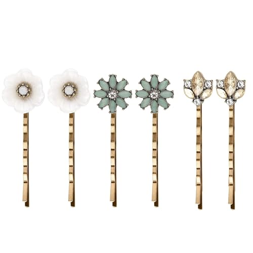6 Pack Vintage Bobby Pin Haarnadel Strass Juwelen Elegant Einzigartig Für Frauen Mädchen Jeder Anlass von LEEMASING