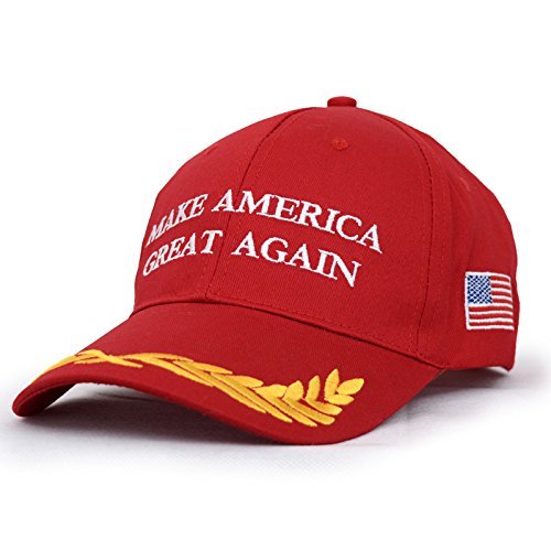 Make America Great Again Hut Donald Trump Republican Adjust Baseball Cap for Running Workouts and Outdoor Activities, rot von LEEMASING