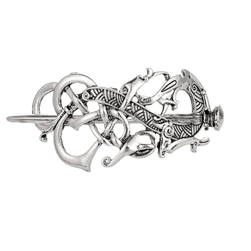 LEEMASING Vintage Wikinger Keltischer Knoten Haarspange Haarspange Haarstab für elegante Frauen Mädchen Haarstyling (A) von LEEMASING